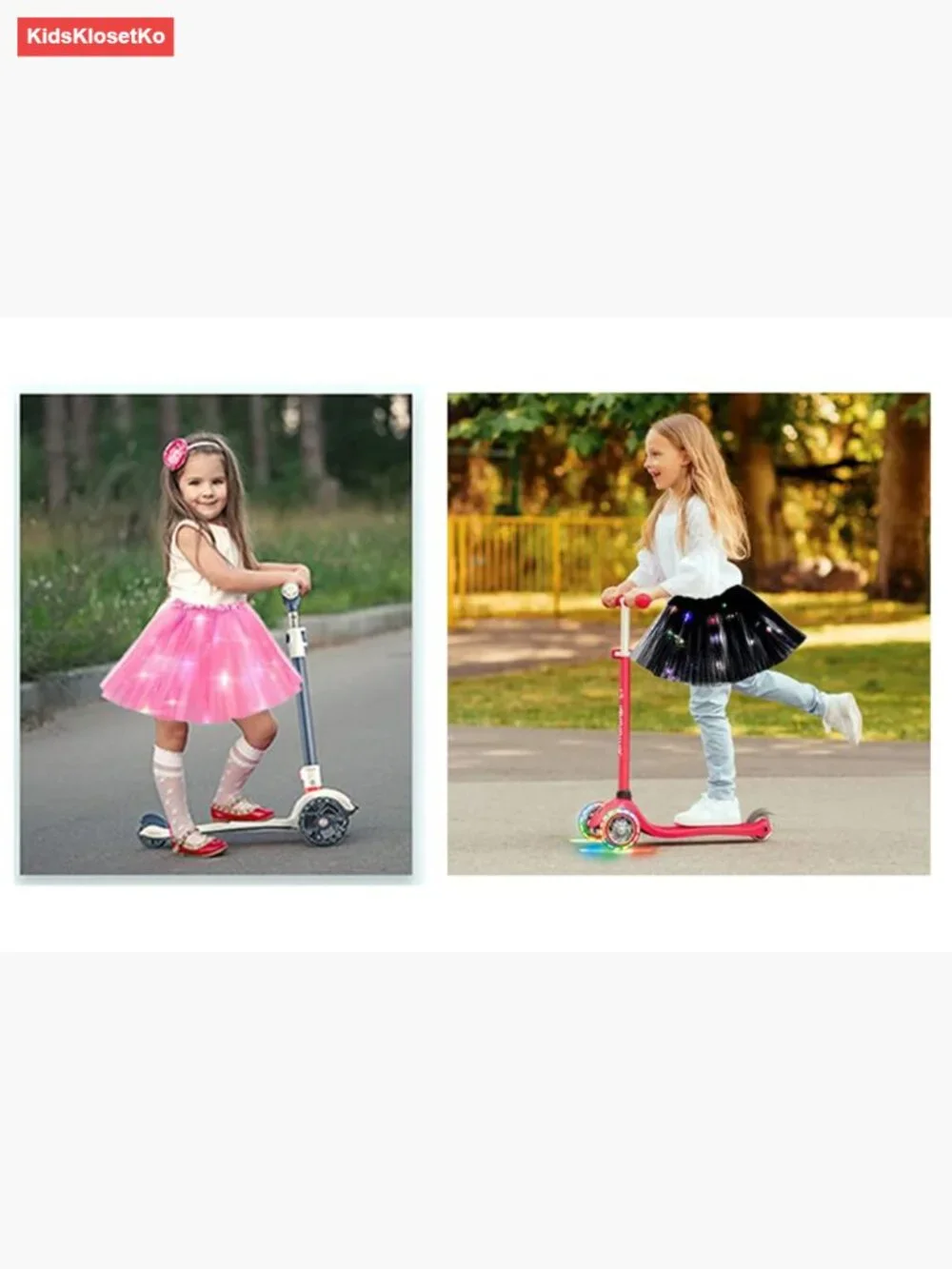 Light Up Tutu Skirt 2-8 Years Fluffy Ballet Dress Up Costume
